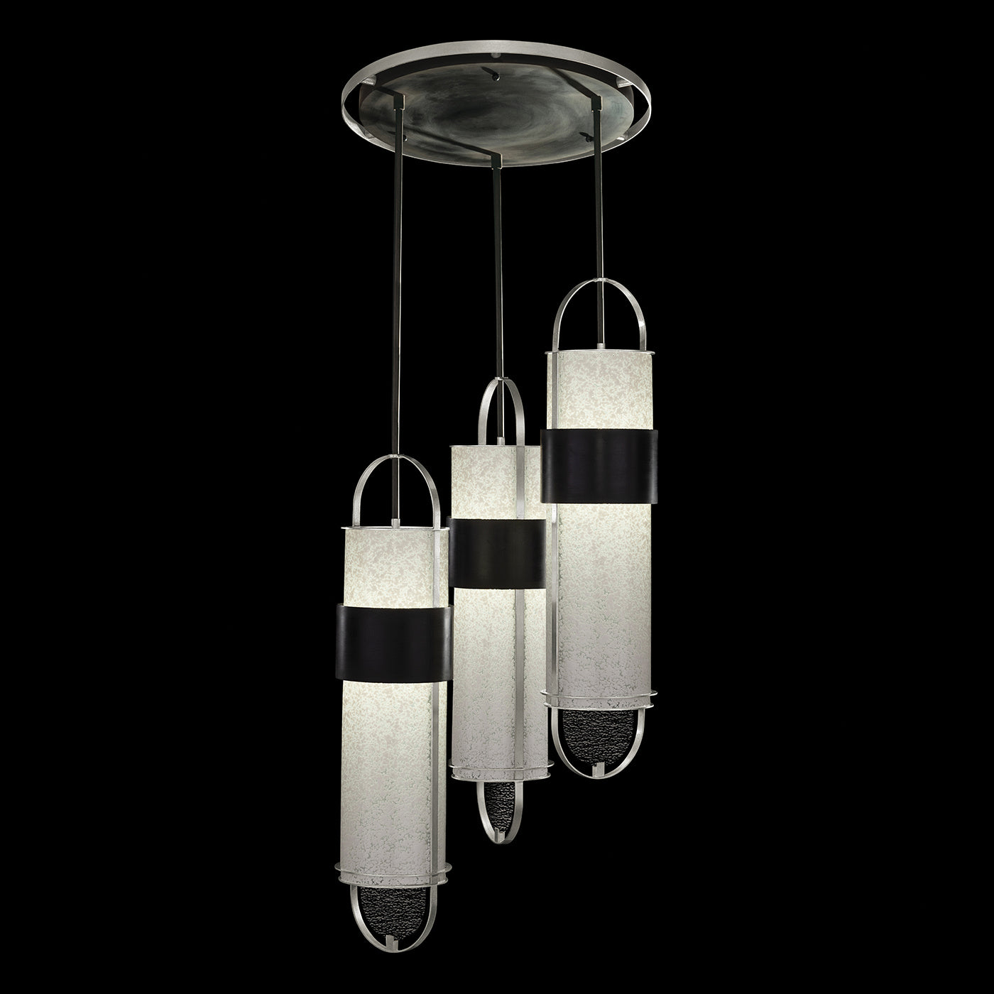Fine Art Handcrafted Lighting - 925340-12ST - LED Pendant - Bond - Black/Silver
