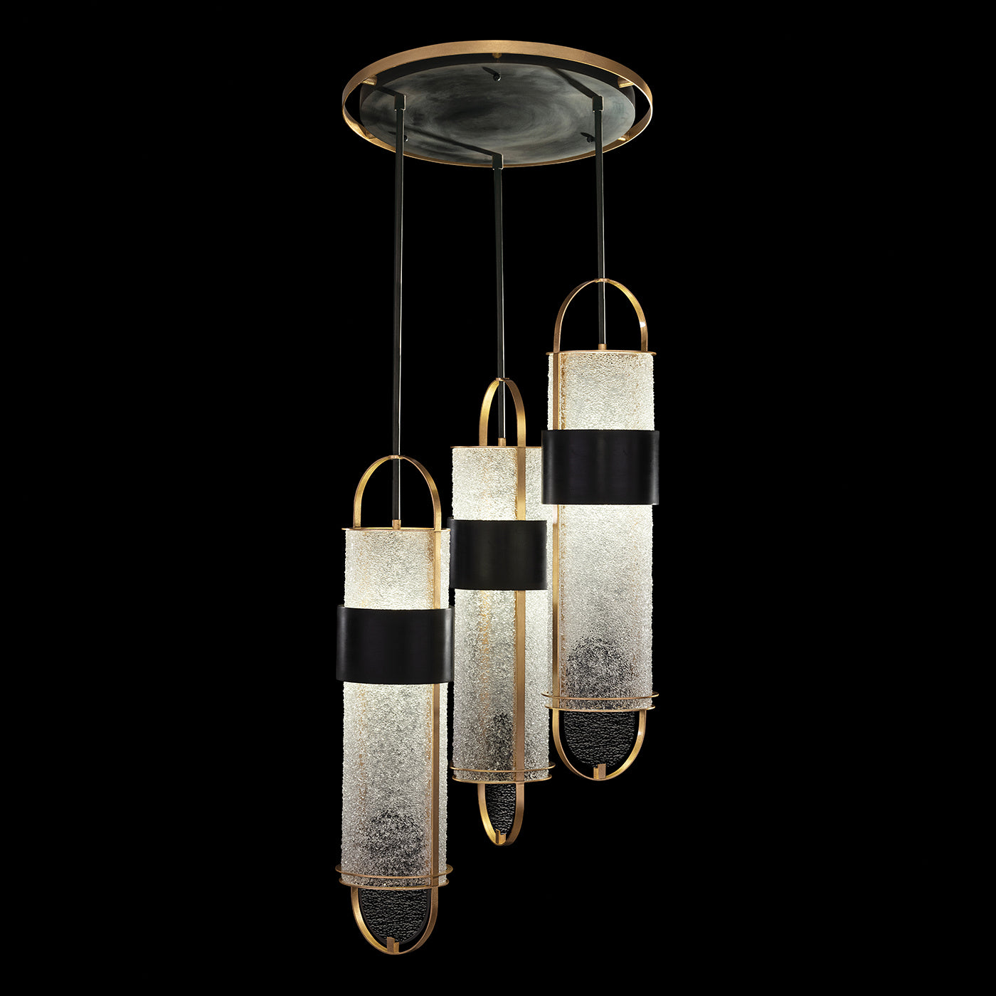 Fine Art Handcrafted Lighting - 925340-21ST - LED Pendant - Bond - Black/Gold