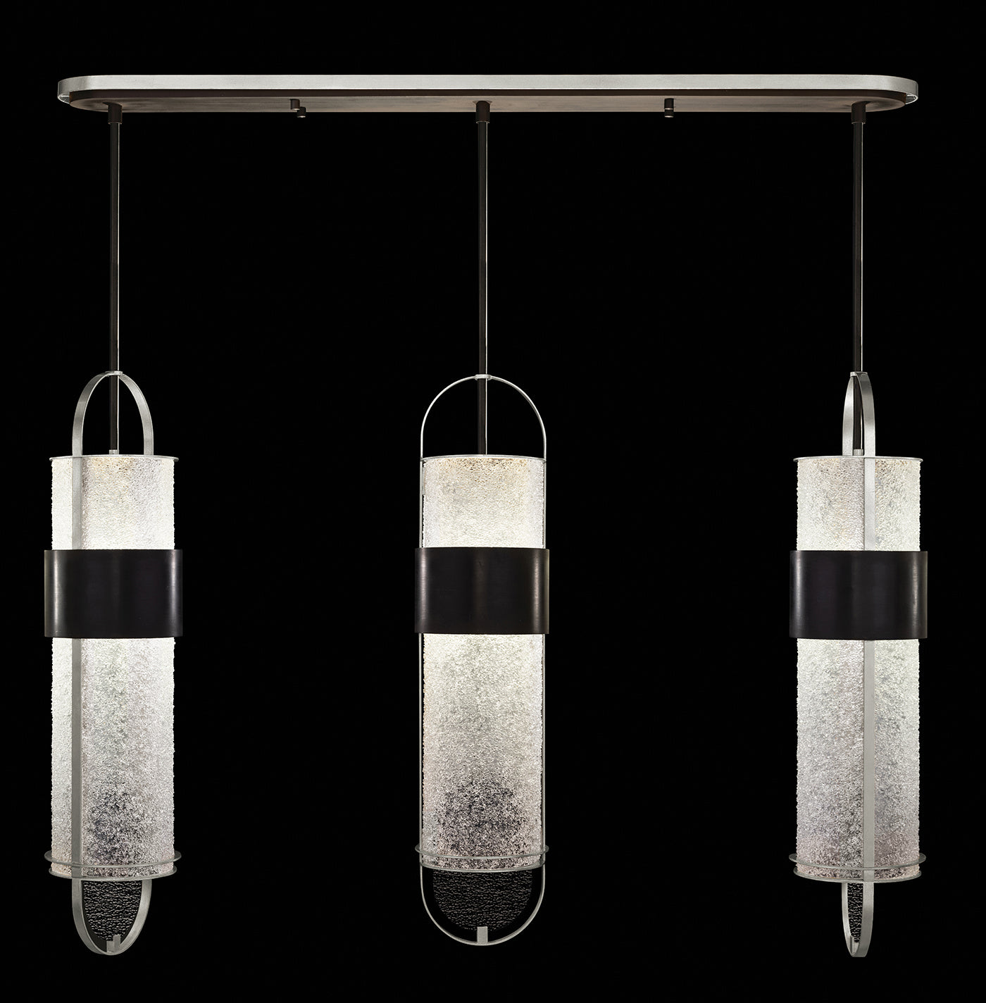 Fine Art Handcrafted Lighting - 926140-11ST - LED Pendant - Bond - Black/Silver