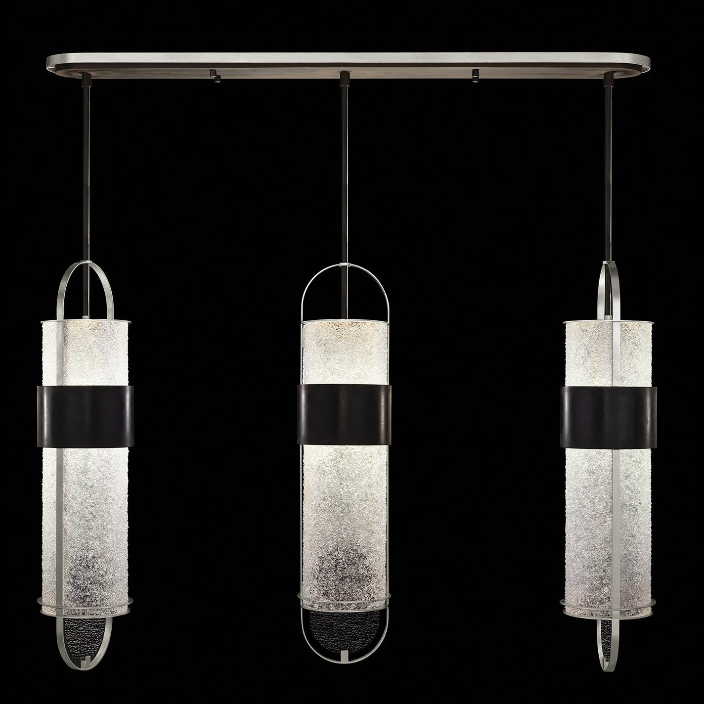 Fine Art Handcrafted Lighting - 926140-11ST - LED Pendant - Bond - Black/Silver