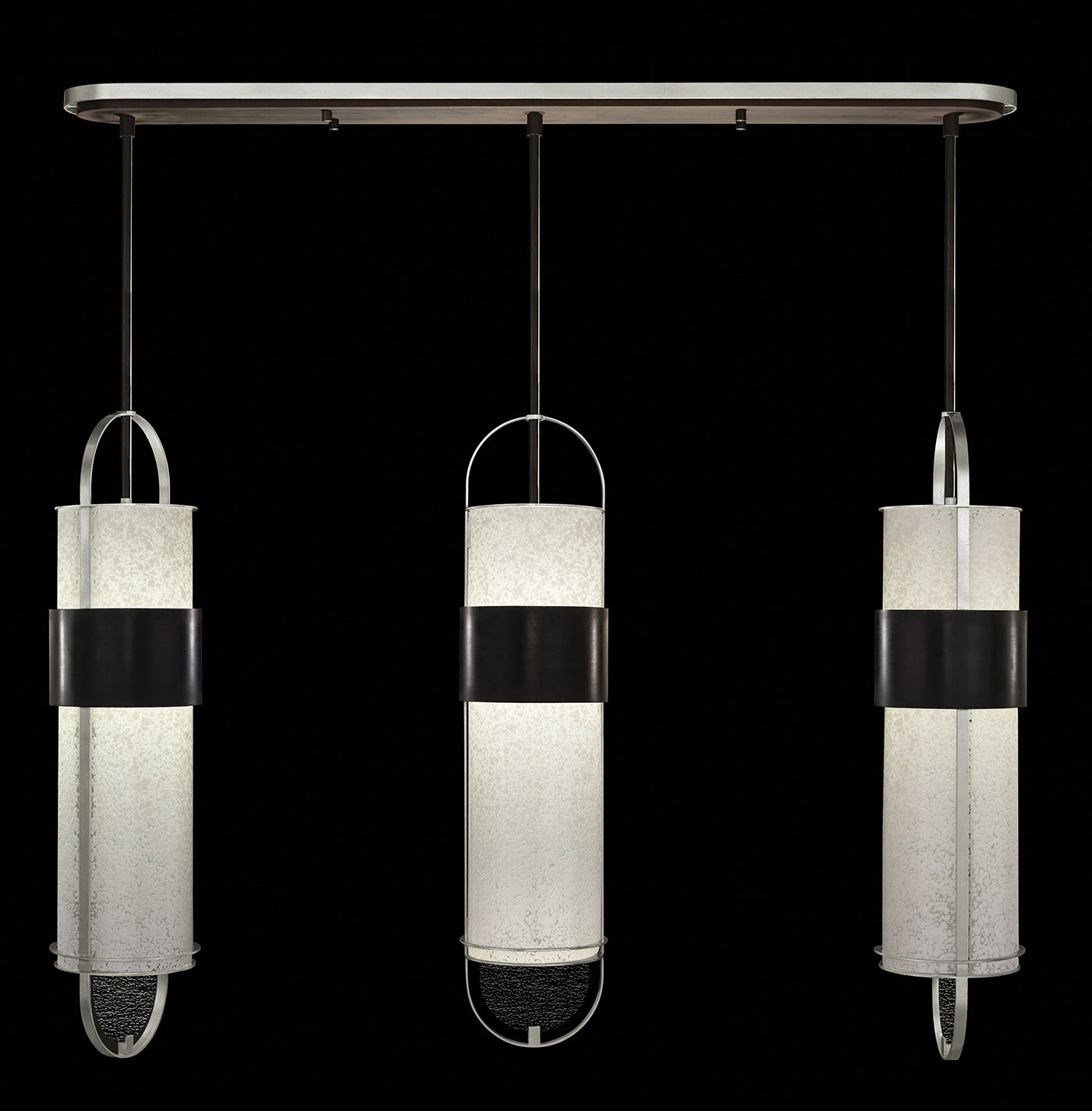 Fine Art Handcrafted Lighting - 926140-12ST - LED Pendant - Bond - Black/Silver