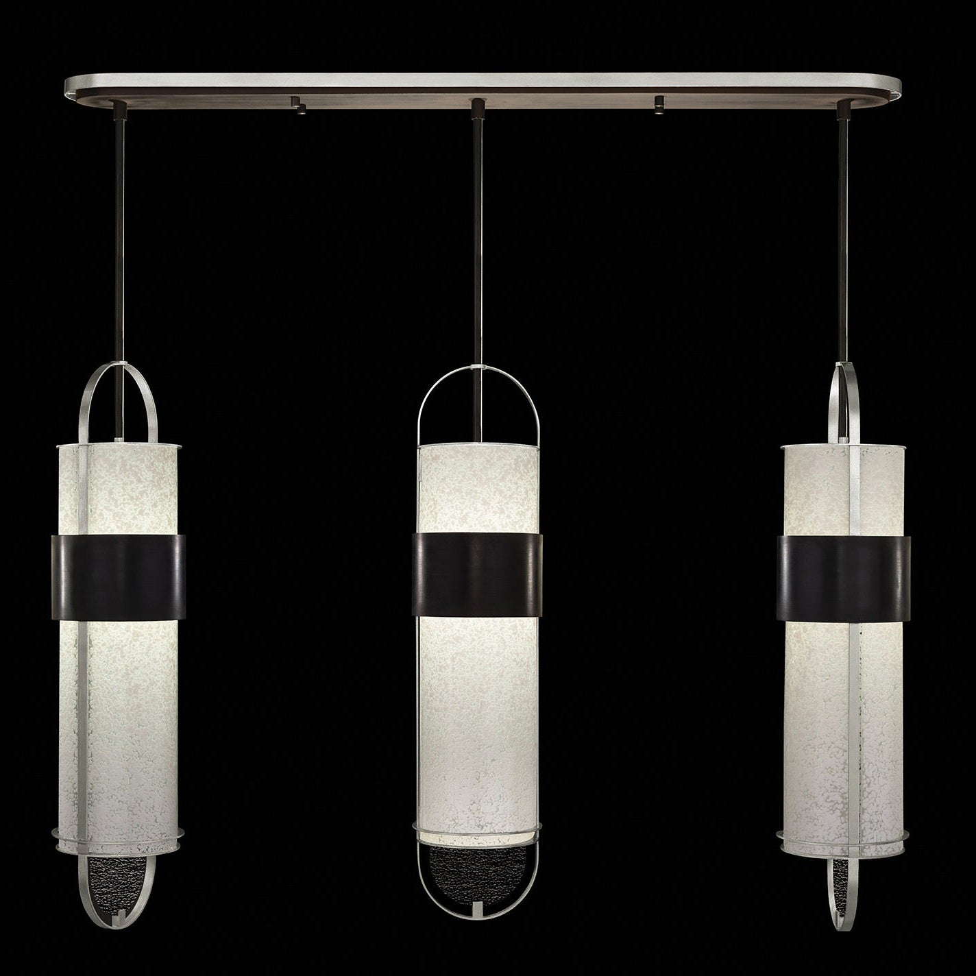 Fine Art Handcrafted Lighting - 926140-12ST - LED Pendant - Bond - Black/Silver