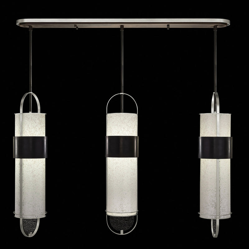 Fine Art Handcrafted Lighting - 926140-12ST - LED Pendant - Bond - Black/Silver
