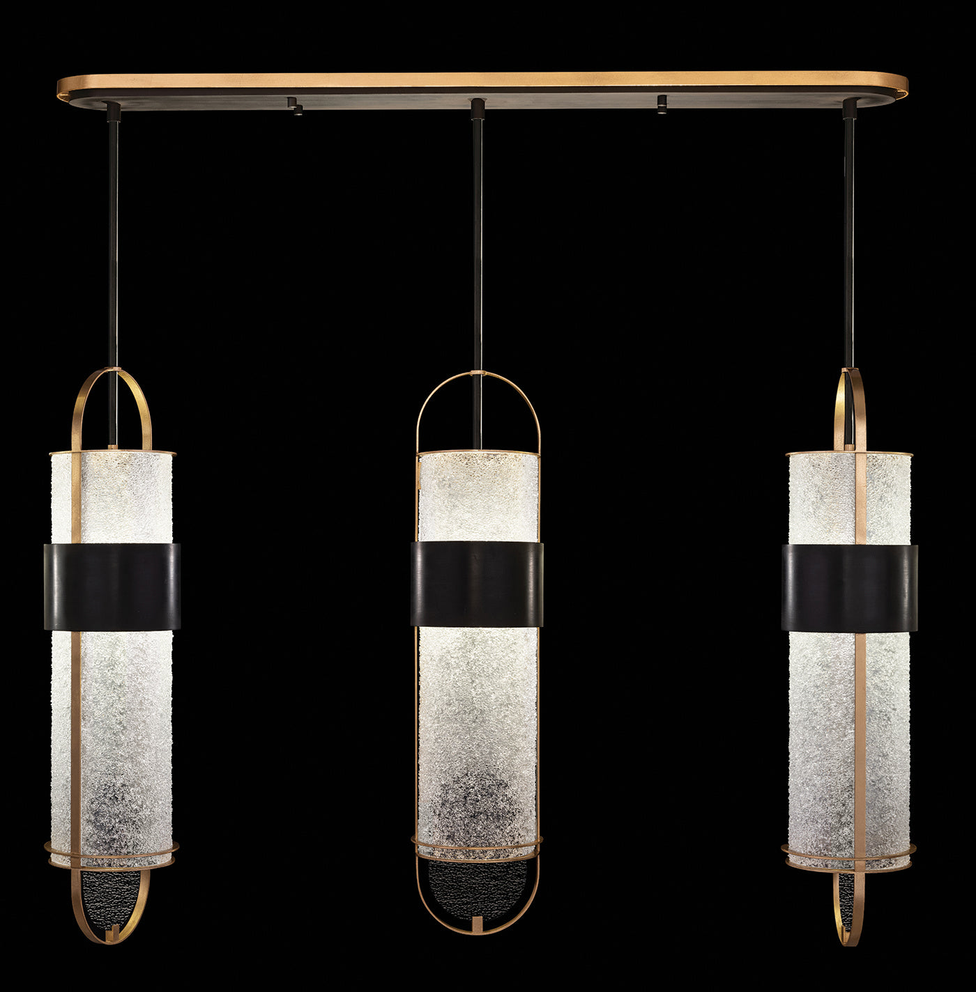 Fine Art Handcrafted Lighting - 926140-21ST - LED Pendant - Bond - Black/Gold