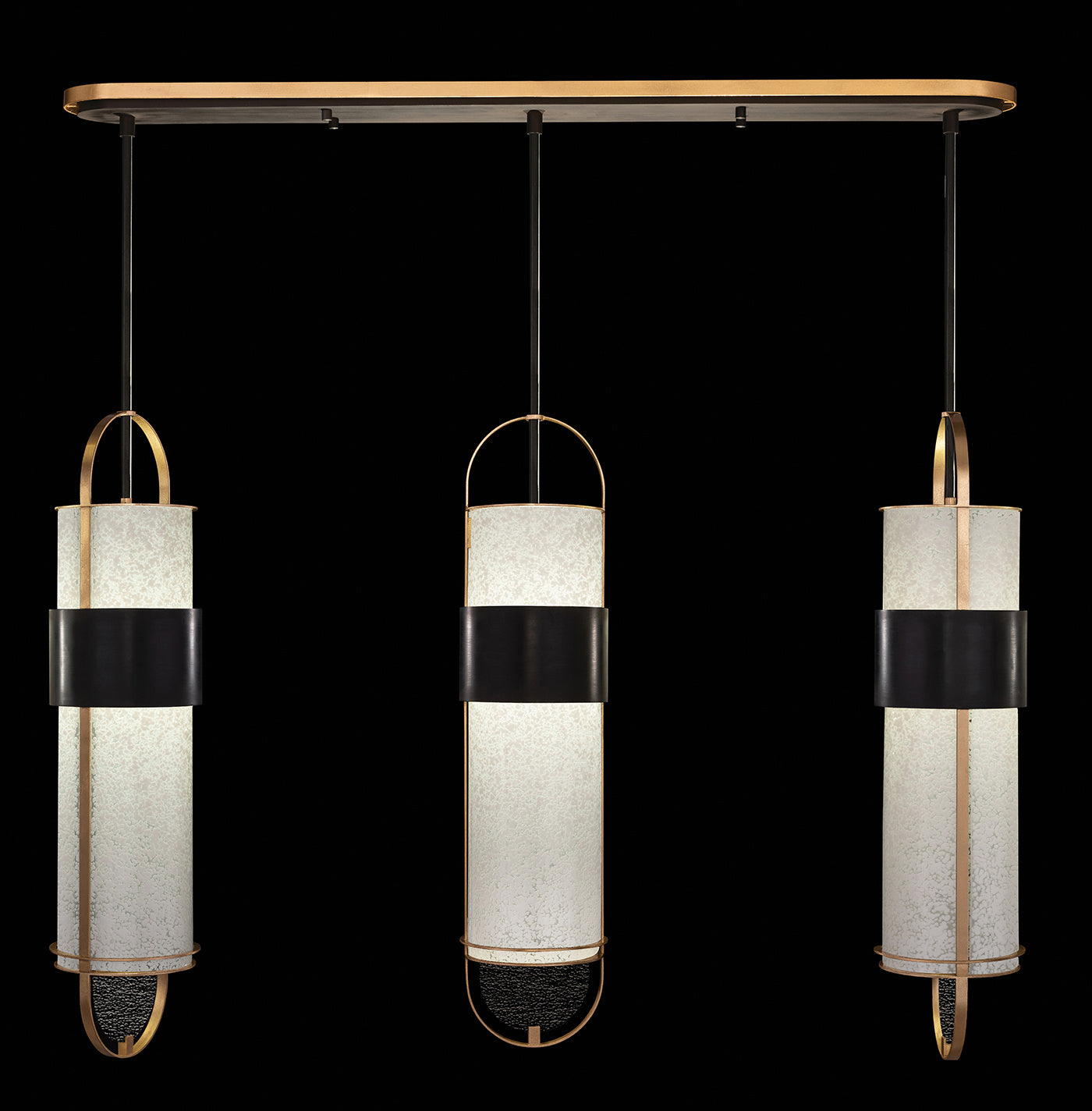 Fine Art Handcrafted Lighting - 926140-22ST - LED Pendant - Bond - Black/Gold
