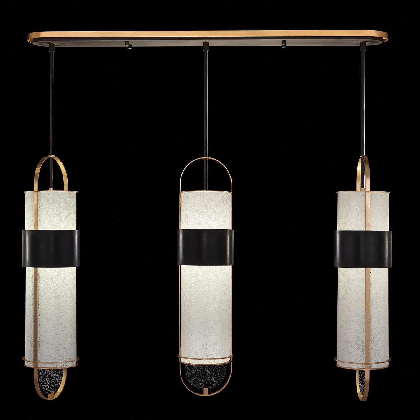 Fine Art Handcrafted Lighting - 926140-22ST - LED Pendant - Bond - Black/Gold