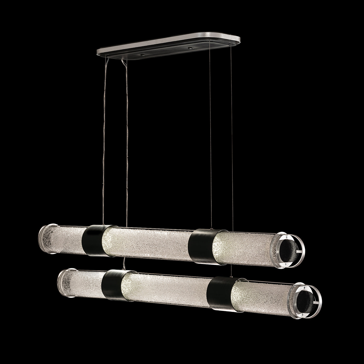 Fine Art Handcrafted Lighting - 926240-11ST - LED Pendant - Bond - Black/Silver