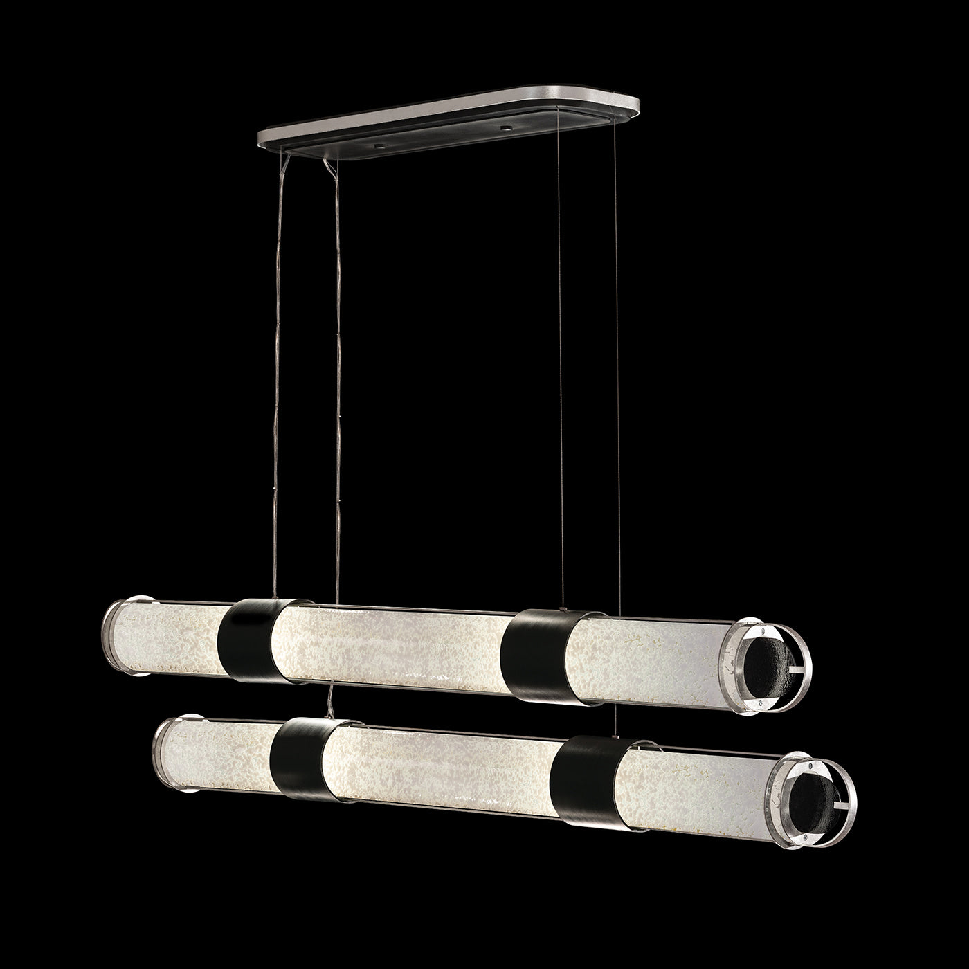 Fine Art Handcrafted Lighting - 926240-12ST - LED Pendant - Bond - Black/Silver
