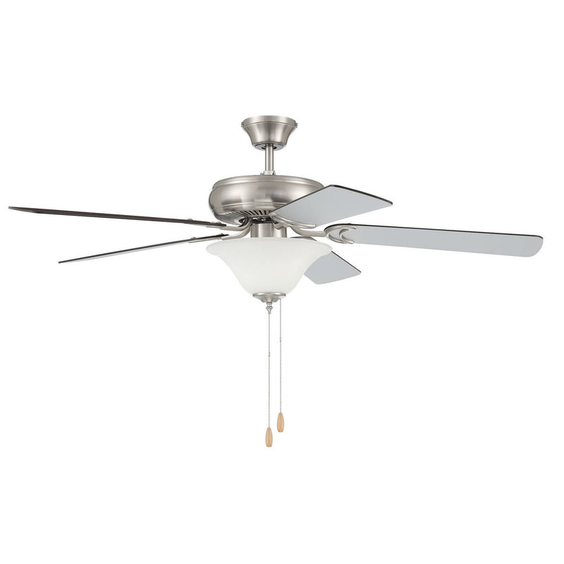 Craftmade - DCF52BNK5C1W - 52"Ceiling Fan - Decorator's Choice Bowl Light Kit - Brushed Polished Nickel