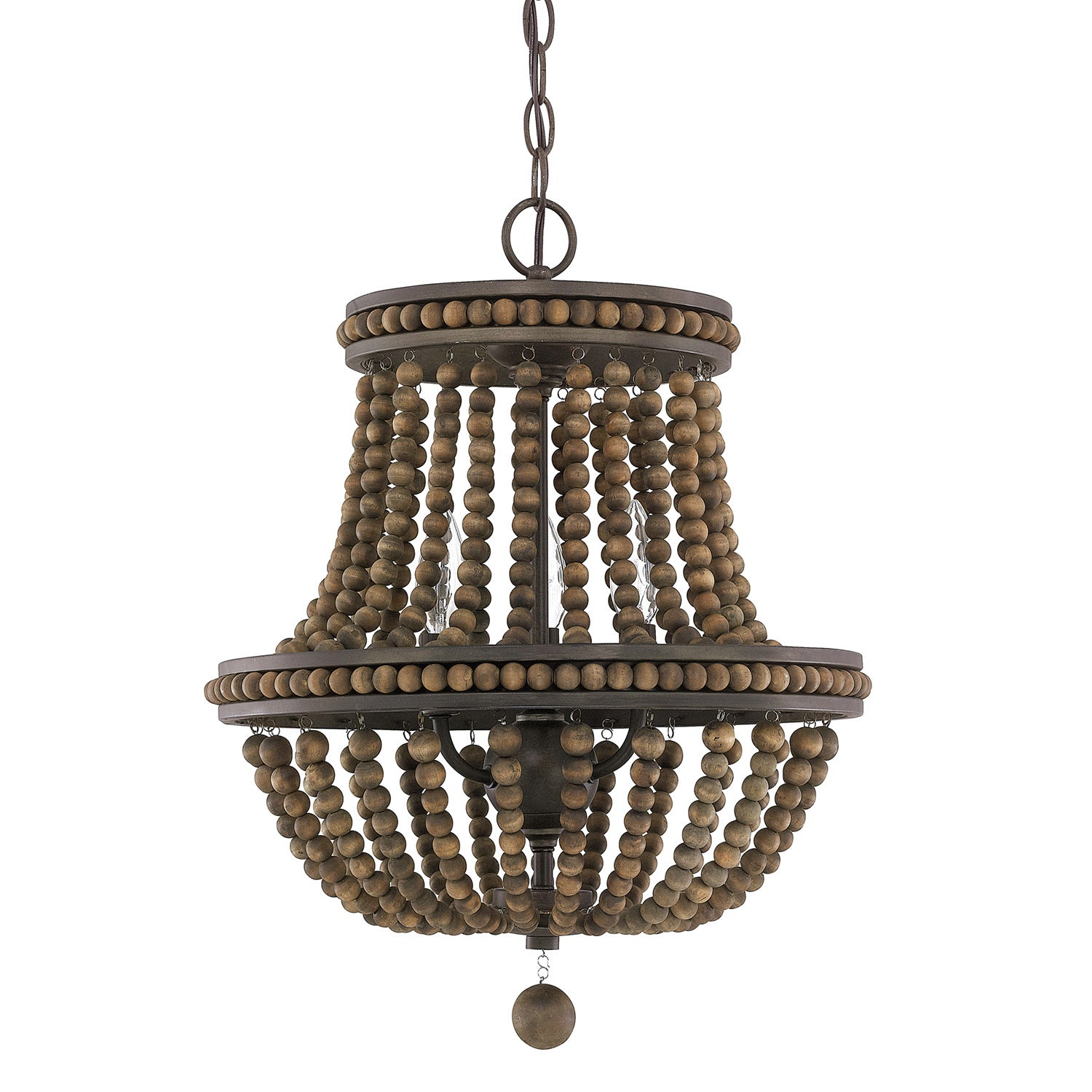 Capital Lighting - 9A123A - Three Light Chandelier - Handley - Tobacco