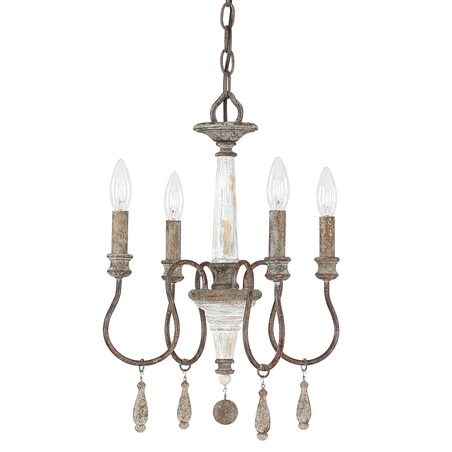 Capital Lighting - 9A193A - Four Light Chandelier - Zoe - French Antique