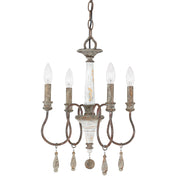 Capital Lighting - 9A193A - Four Light Chandelier - Zoe - French Antique