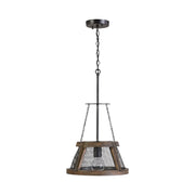 Capital Lighting - 9D322A - One Light Pendant - Lagmore - Zinc and Wood