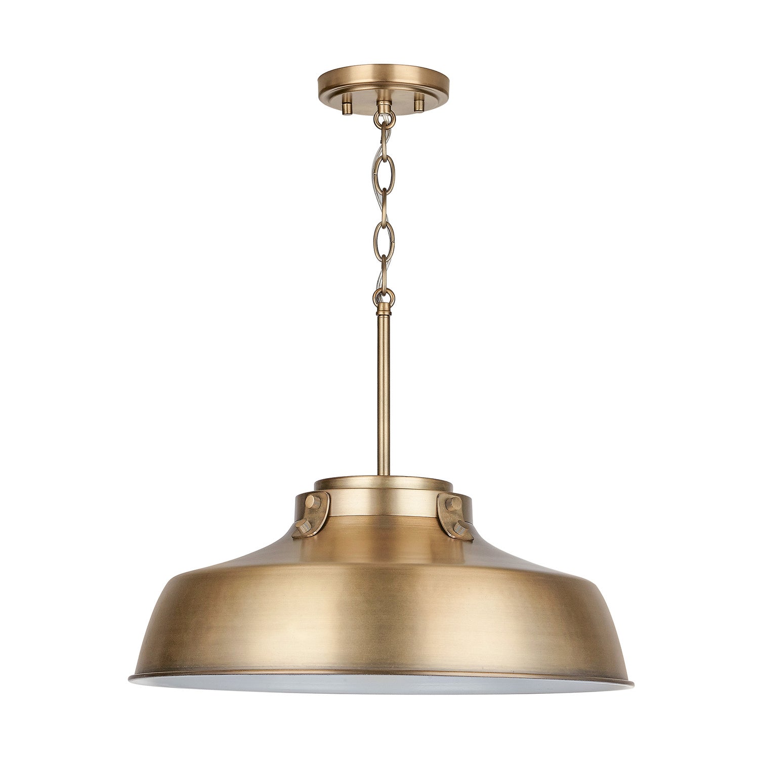 Capital Lighting - 9D328A - One Light Pendant - Oakwood - Aged Brass
