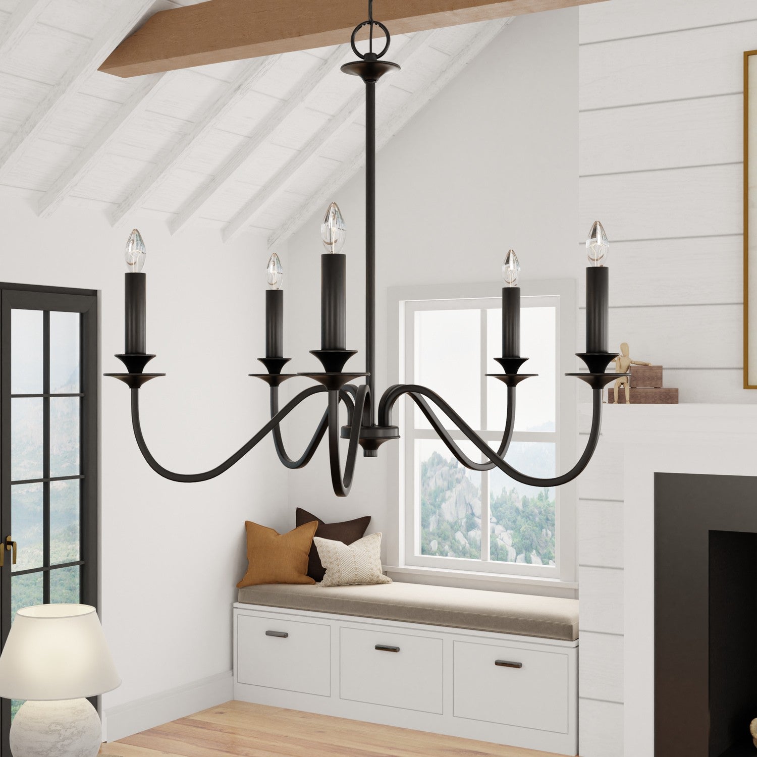 Capital Lighting - 9F375A - Five Light Chandelier - Weston - Matte Black
