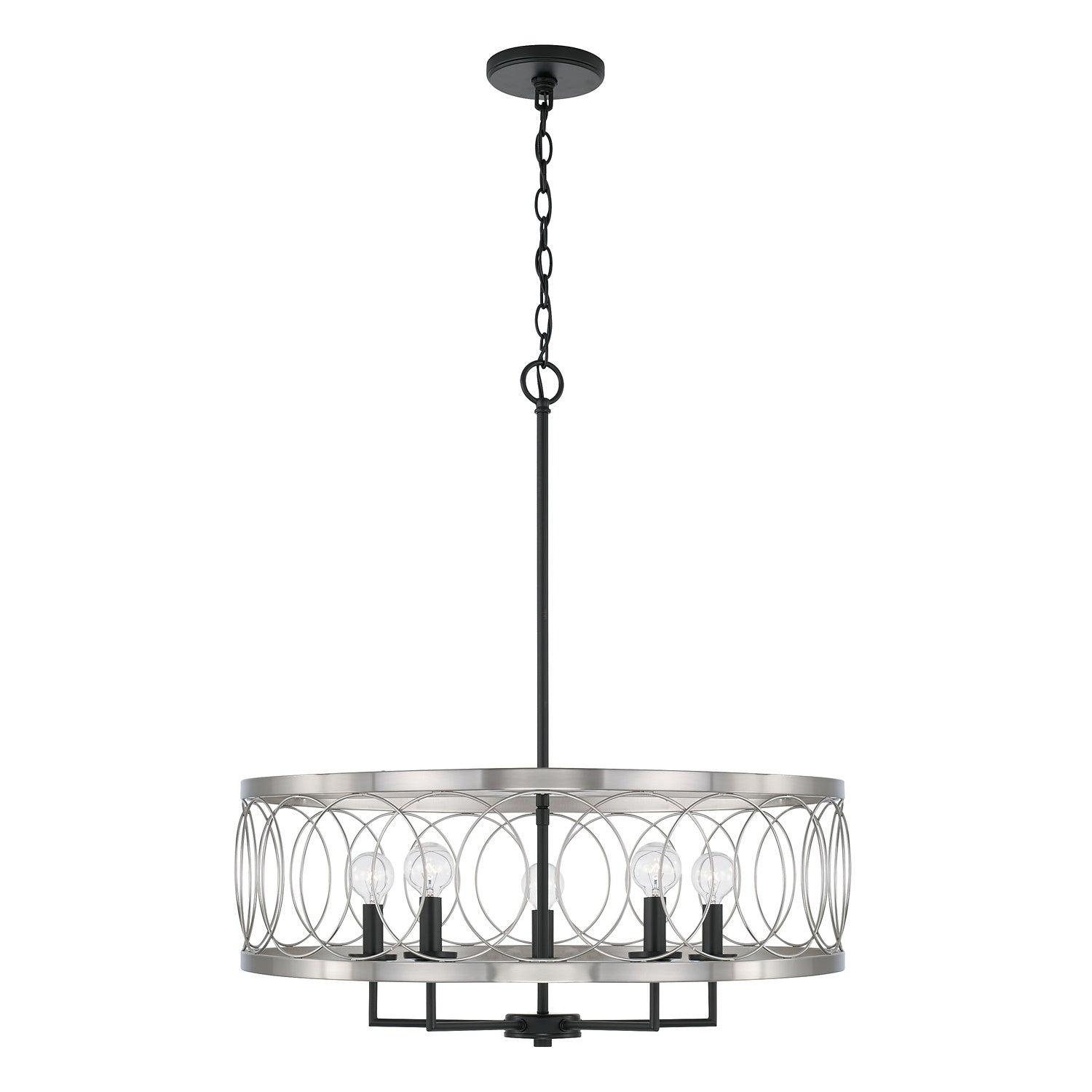 Capital Lighting - AA1003BT - Four Light Pendant - Madeline - Black Tie