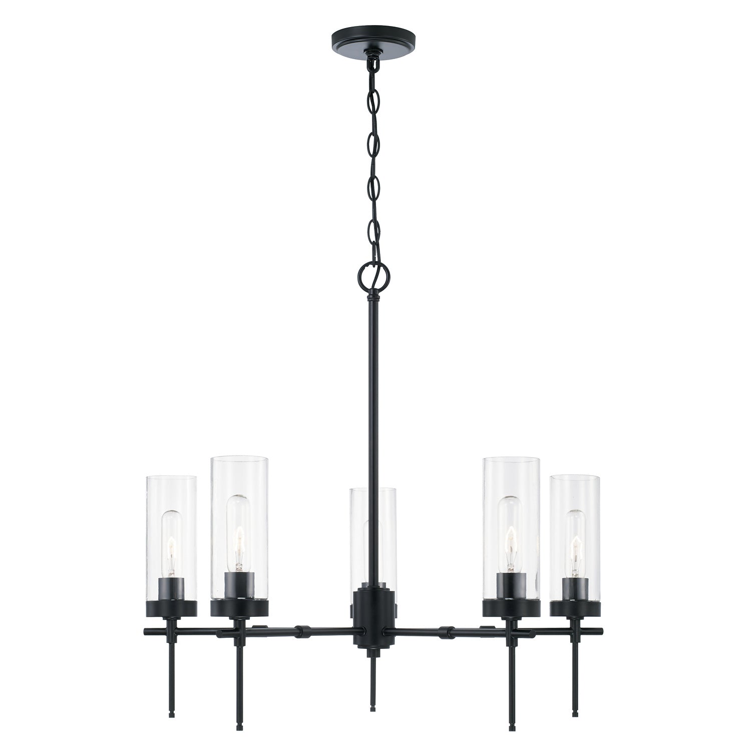 Capital Lighting - AA1017MB - Five Light Chandelier - Riley - Matte Black