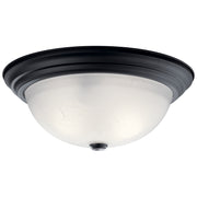 Kichler - 8116BK - Three Light Flush Mount - Black