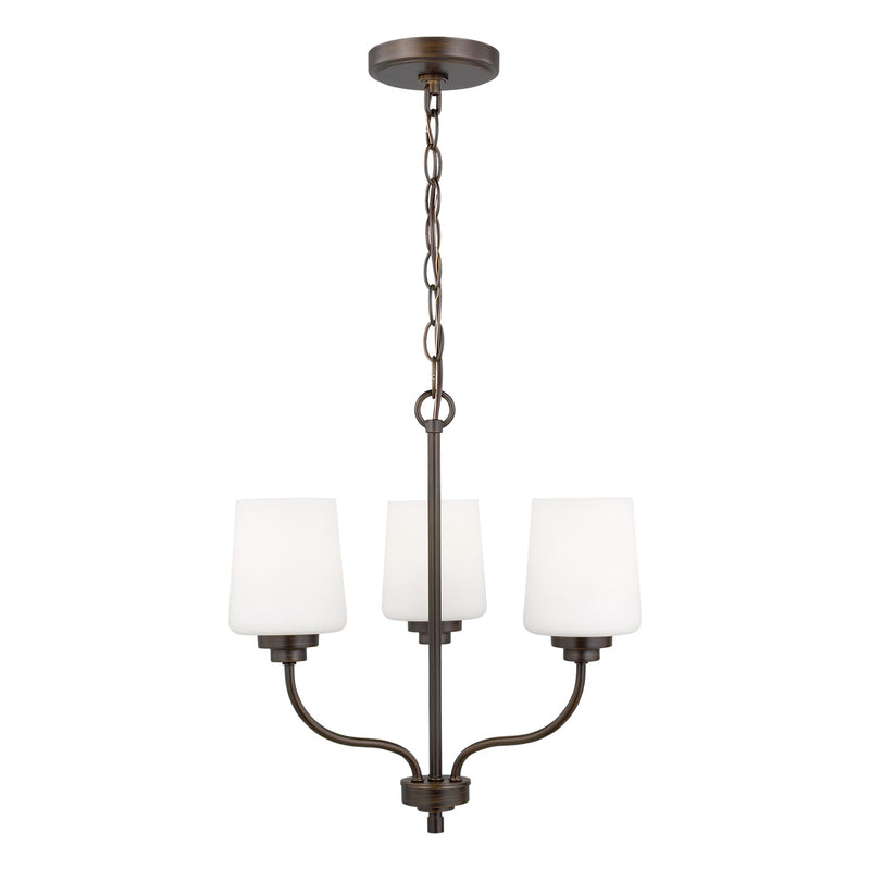 Generation Lighting - 3102803-710 - Three Light Chandelier - Windom - Bronze