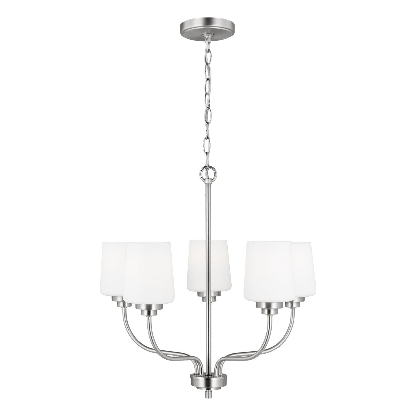 Generation Lighting - 3102805-962 - Five Light Chandelier - Windom - Brushed Nickel