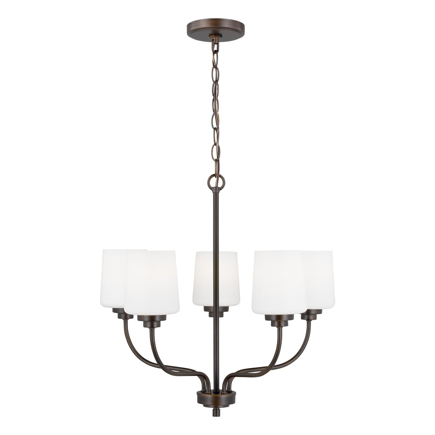 Generation Lighting - 3102805EN3-710 - Five Light Chandelier - Windom - Bronze