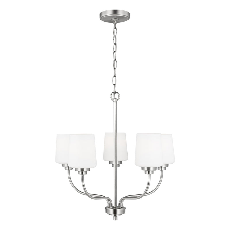 Generation Lighting - 3102805EN3-962 - Five Light Chandelier - Windom - Brushed Nickel