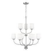 Generation Lighting - 3102809EN3-962 - Nine Light Chandelier - Windom - Brushed Nickel