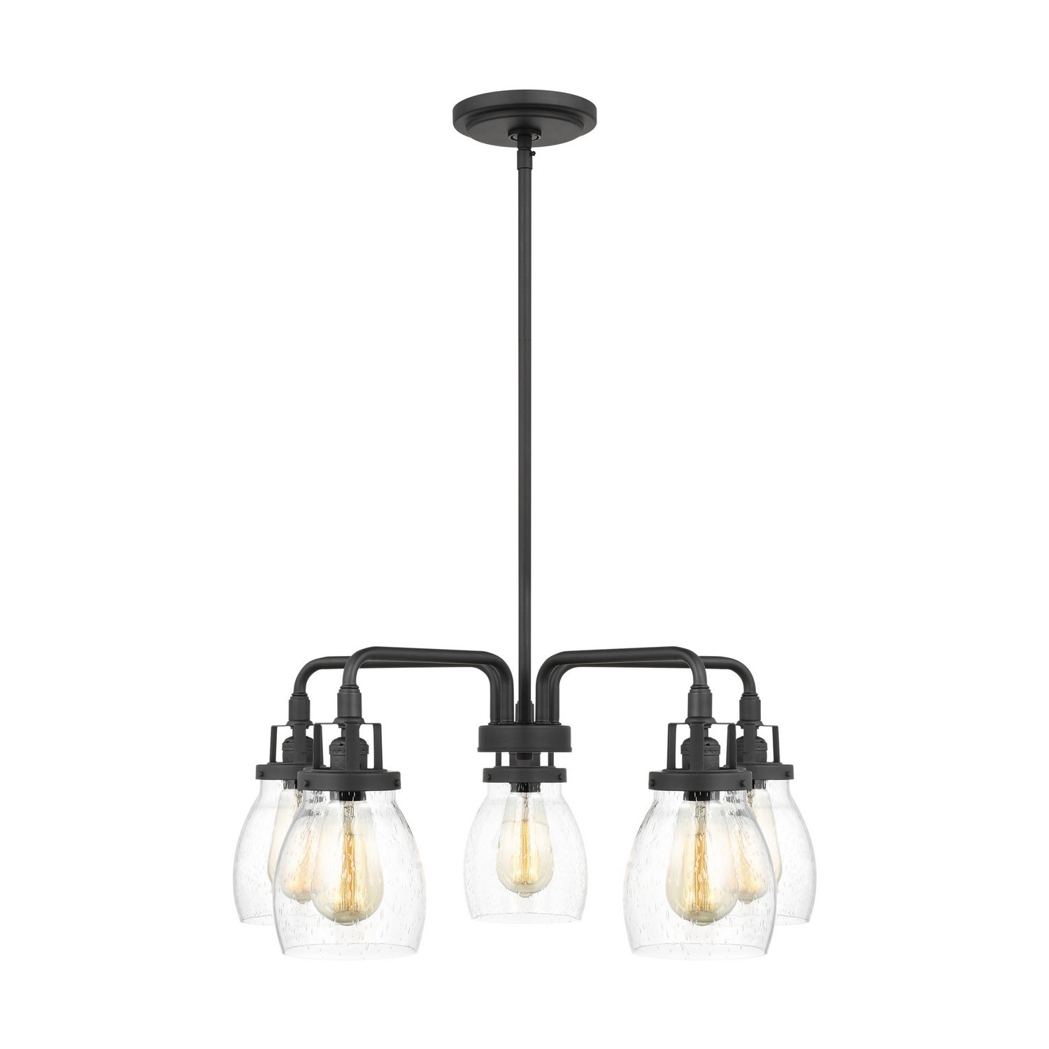 Generation Lighting - 3114505-112 - Five Light Chandelier - Belton - Midnight Black