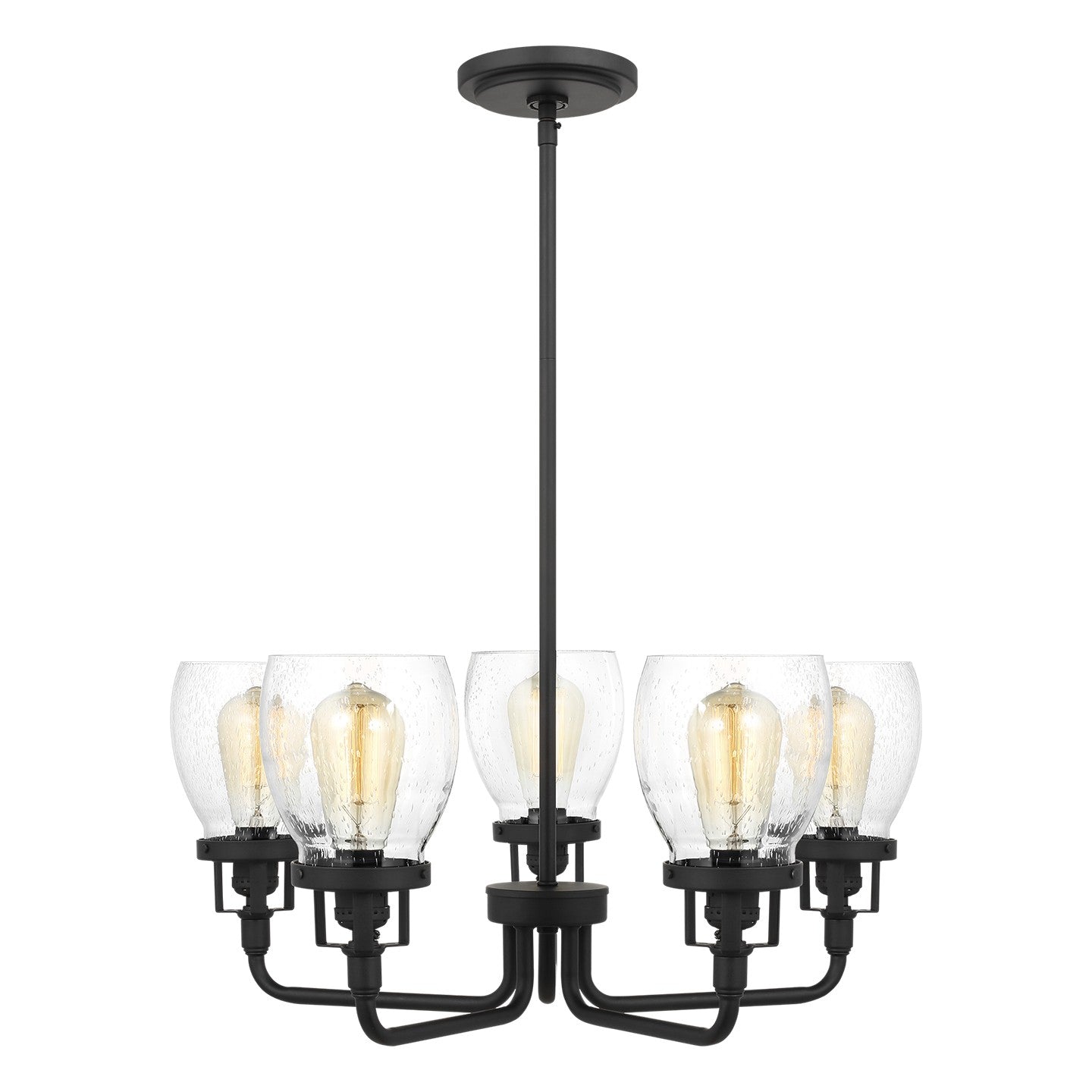 Generation Lighting - 3214505-112 - Five Light Chandelier - Belton - Midnight Black