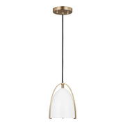 Visual Comfort Studio - 6151801-848 - One Light Mini-Pendant - Norman - Satin Brass