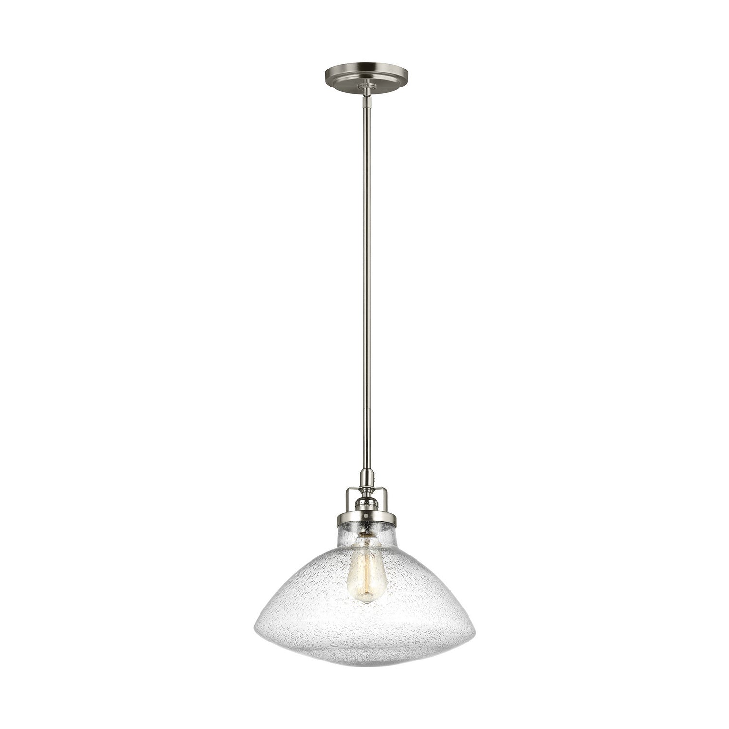 Generation Lighting - 6514501EN7-962 - One Light Pendant - Belton - Brushed Nickel
