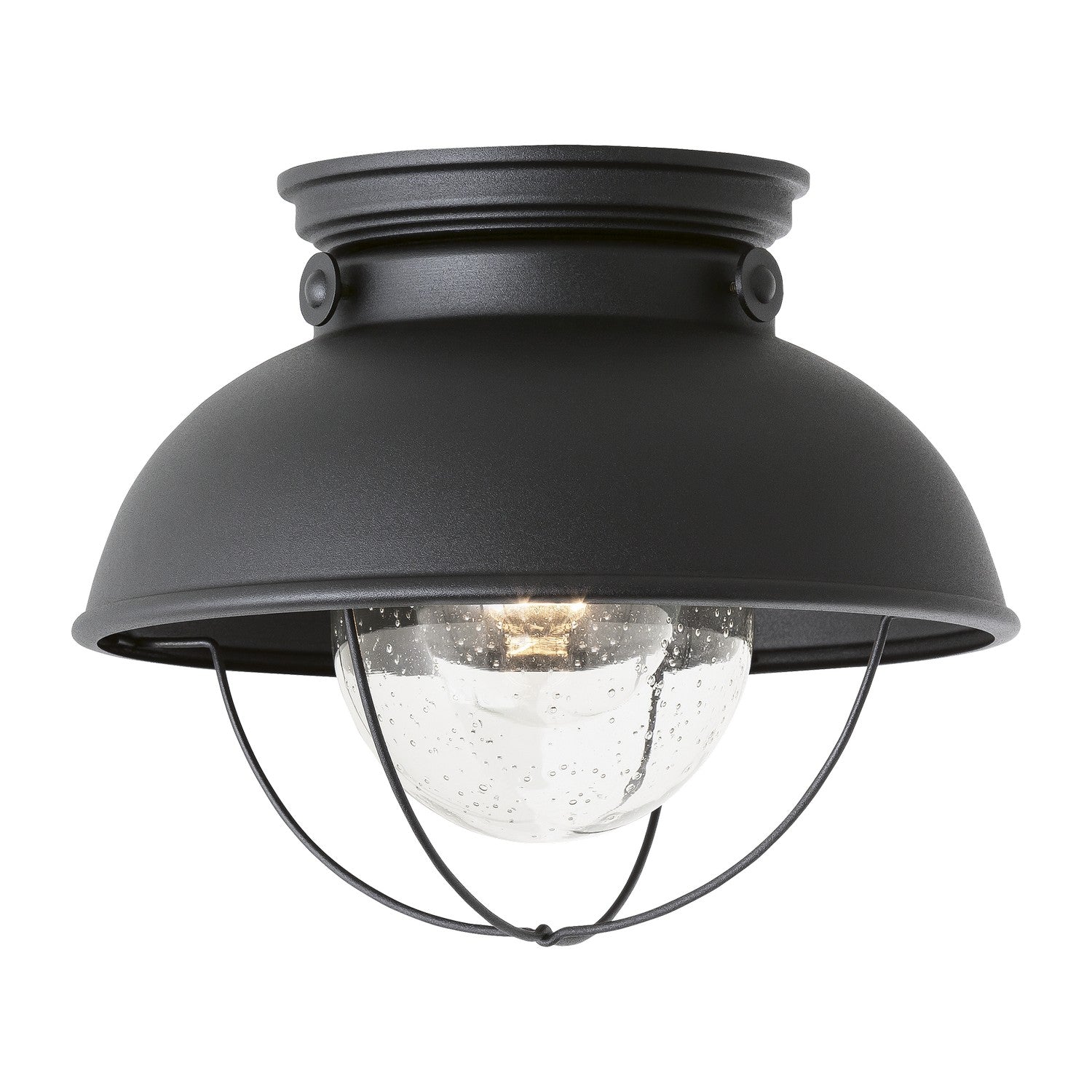 Generation Lighting - 8869EN3-12 - One Light Outdoor Flush Mount - Sebring - Black