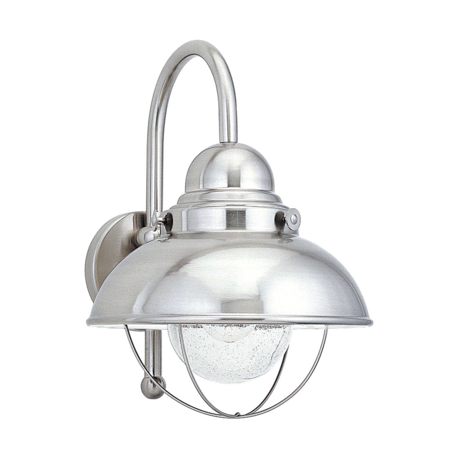 Generation Lighting - 8871EN3-98 - One Light Outdoor Wall Lantern - Sebring - Brushed Stainless