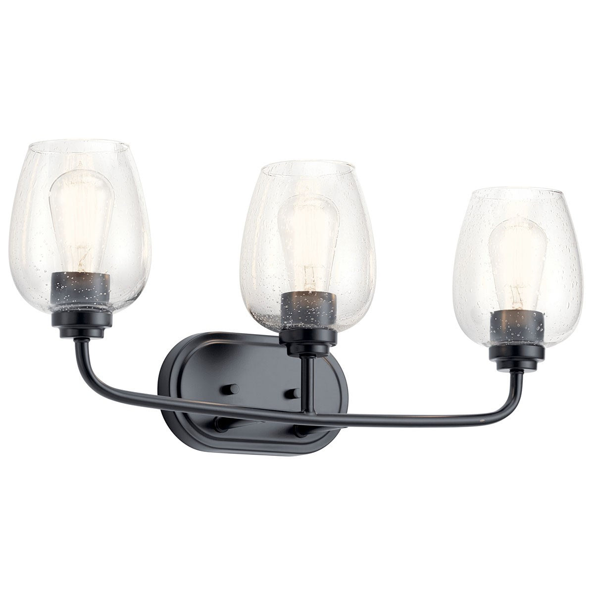 Kichler - 45129BKCS - Three Light Bath - Valserrano - Black