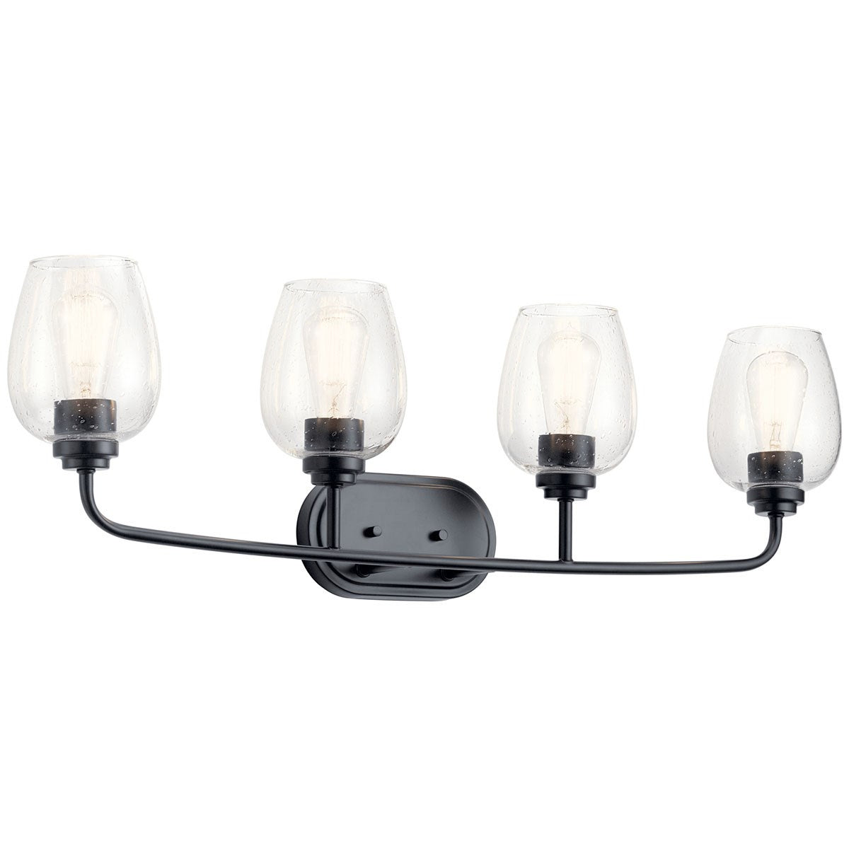 Kichler - 45130BKCS - Four Light Bath - Valserrano - Black