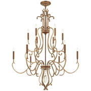Metropolitan - N6559-690 - 12 Light Chandelier - Magnolia Manor - Pale Gold With Distressed Bronze