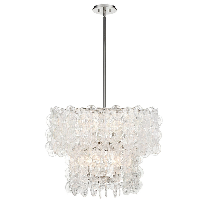 Metropolitan - N7738-613 - Eight Light Pendant - Taffinoe - Polished Nickel