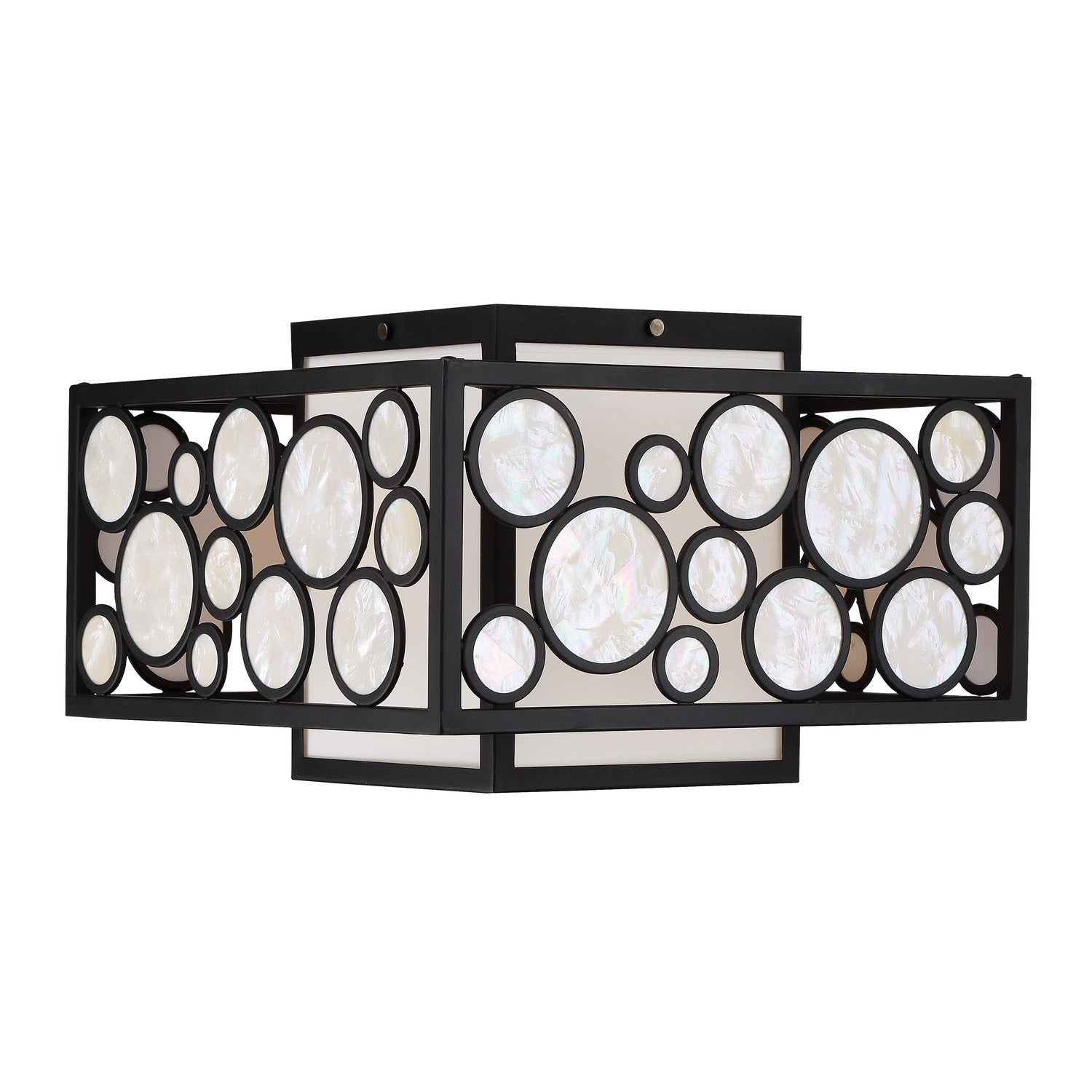 Metropolitan - N7752-143 - Two Light Flush Mount - Mosaic - Oil Rubbed Bronze