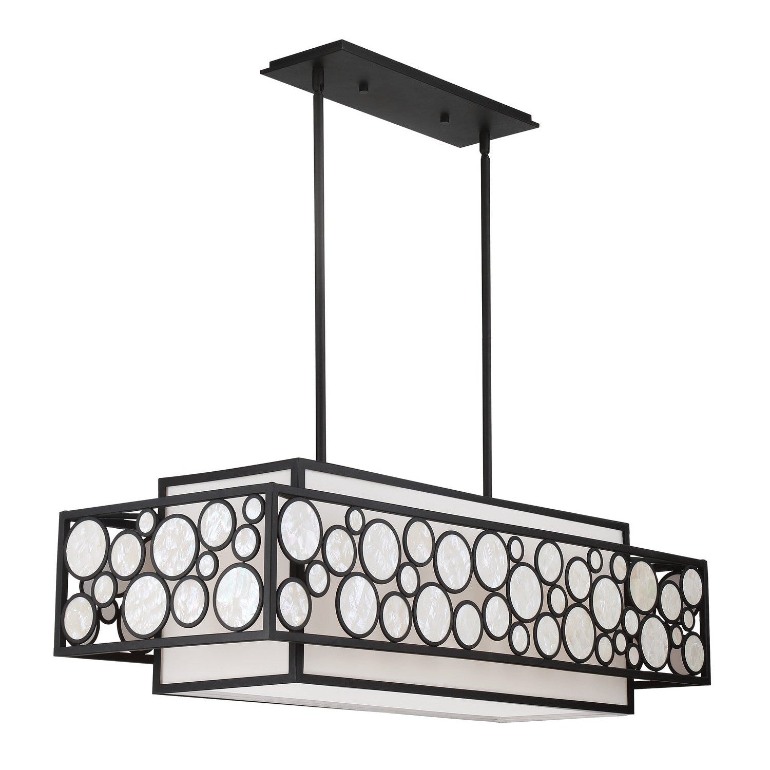 Metropolitan - N7755-143 - Four Light Island Pendant - Mosaic - Oil Rubbed Bronze
