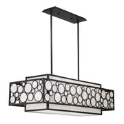 Metropolitan - N7755-143 - Four Light Island Pendant - Mosaic - Oil Rubbed Bronze