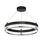 Metropolitan - N7992-572-L - LED Semi Flush Mount - Grande Illusion - Coal W/ Polished Nickel Highli