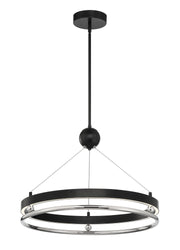 Metropolitan - N7993-572-L - LED Pendant - Grande Illusion - Coal W/ Polished Nickel Highli