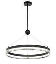 Metropolitan - N7994-572-L - LED Pendant - Grande Illusion - Coal W/ Polished Nickel Highli