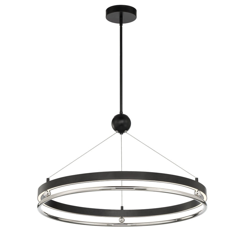 Metropolitan - N7994-572-L - LED Pendant - Grande Illusion - Coal W/ Polished Nickel Highli