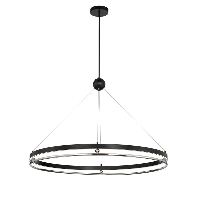 Metropolitan - N7995-572-L - LED Pendant - Grande Illusion - Coal W/ Polished Nickel Highli