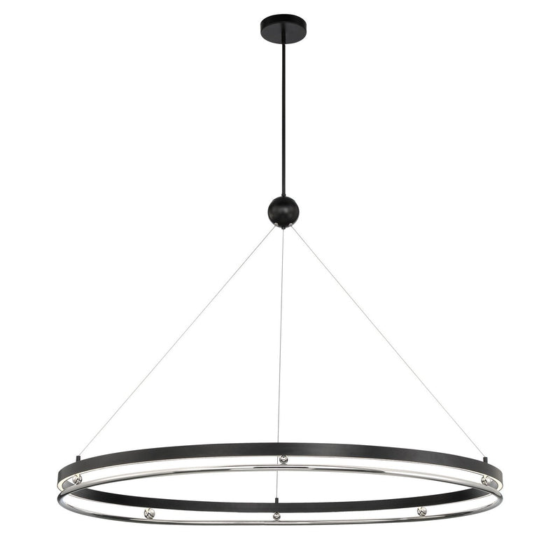 Metropolitan - N7996-572-L - LED Pendant - Grande Illusion - Coal W/ Polished Nickel Highli