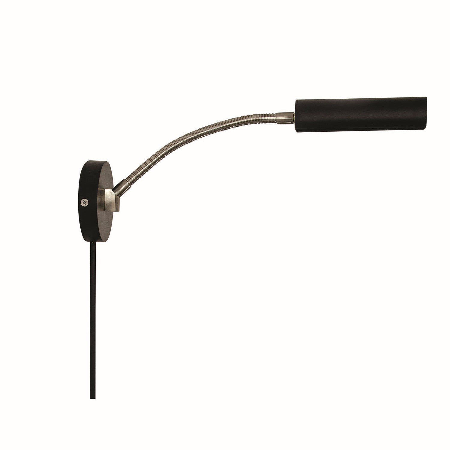 House of Troy - FN175-BLK/SN - LED Wall Swing Lamp - Fusion - Black/Satin Nickel