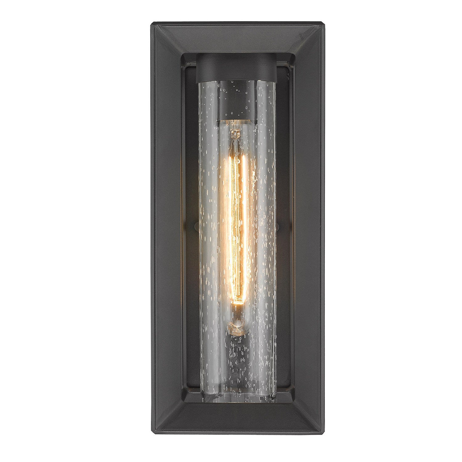 Golden - 2073-OWM NB-SD - One Light Outdoor Wall Sconce - Smyth - Natural Black