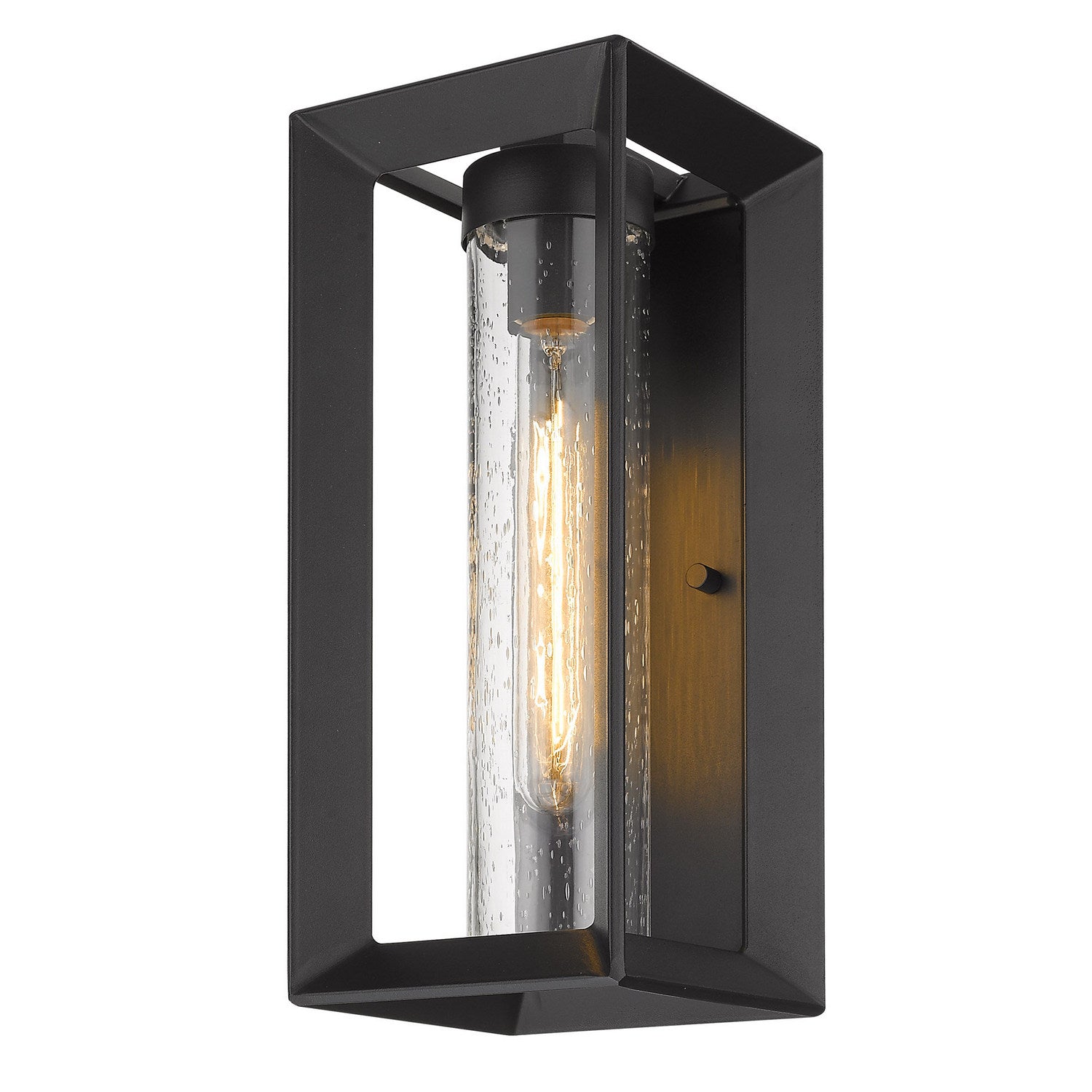 Golden - 2073-OWM NB-SD - One Light Outdoor Wall Sconce - Smyth - Natural Black