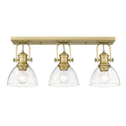 Golden - 3118-3SF BCB-SD - Three Light Semi-Flush Mount - Hines - Brushed Champagne Bronze